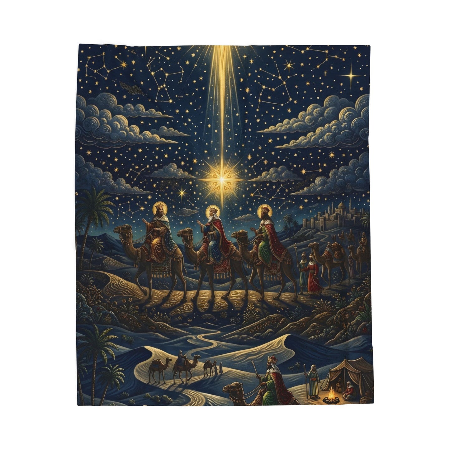 “Star of Wonder - Journey of the Magi” - Plush Blanket