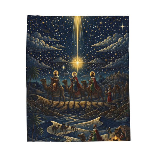 “Star of Wonder - Journey of the Magi” - Plush Blanket