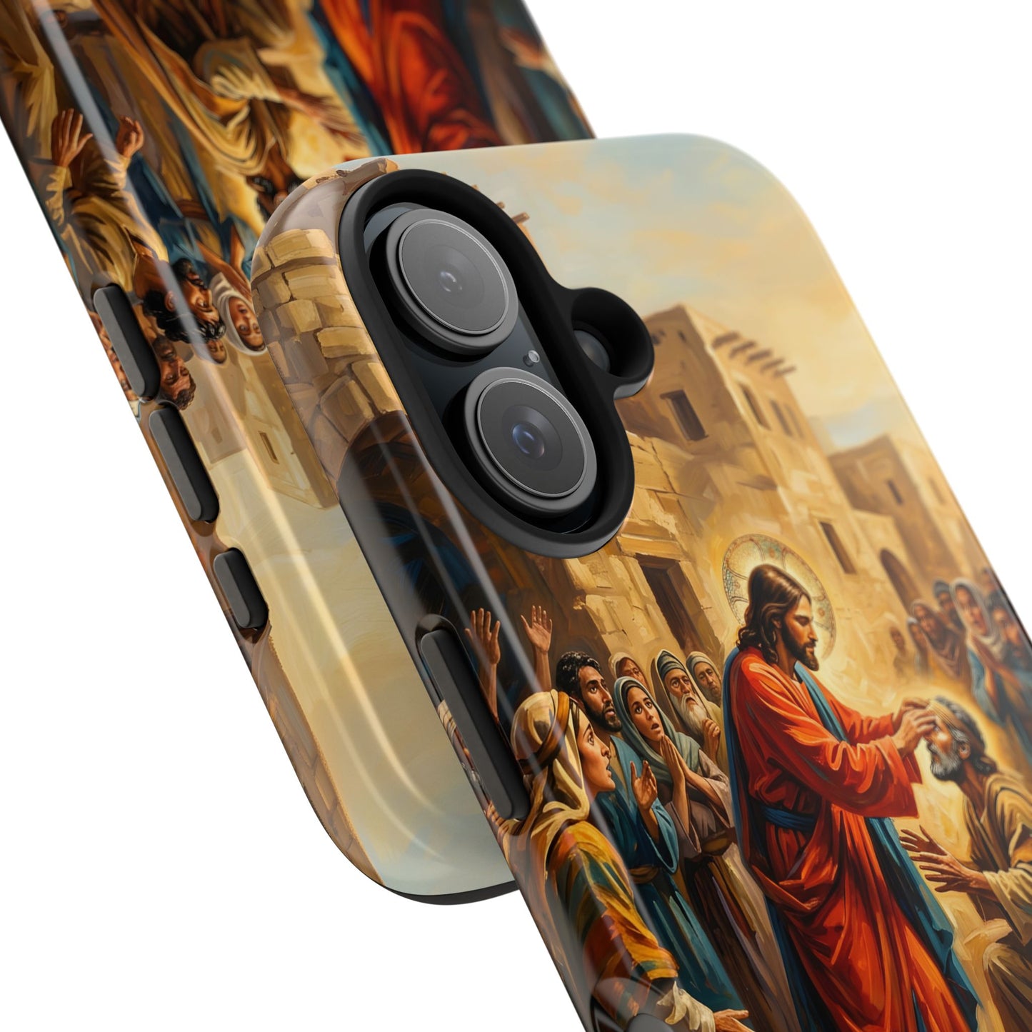 “He Opened My Eyes - Jesus Heals the Blind Man” - Phone Case