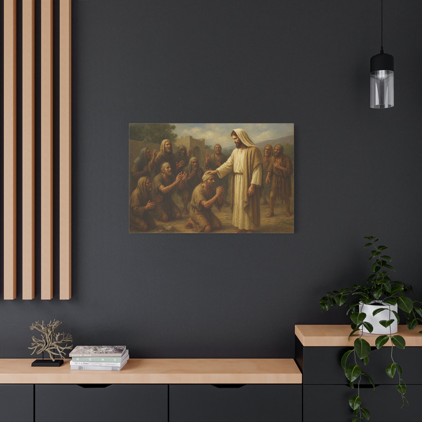 “Were Not All Ten Cleansed? – Jesus Heals the Ten Lepers” - Canvas Art