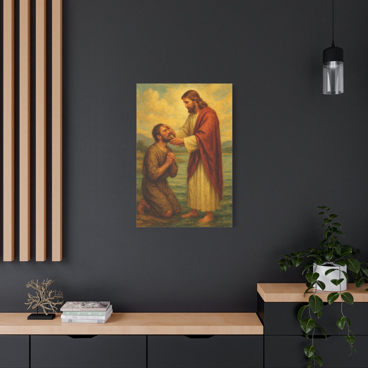 “Eyes Opened – Jesus Heals the Blind Man” - Canvas Art