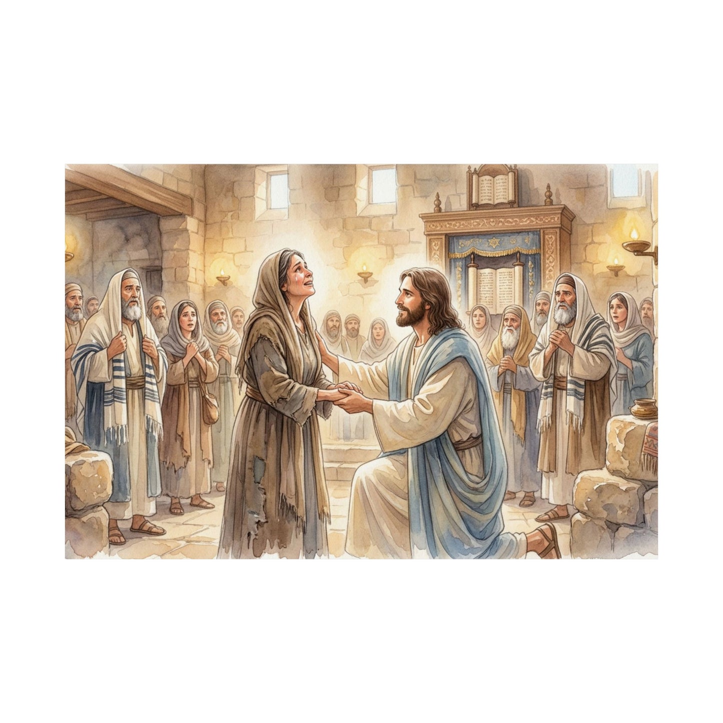 “Released - Jesus Heals the Bent Woman” - Poster