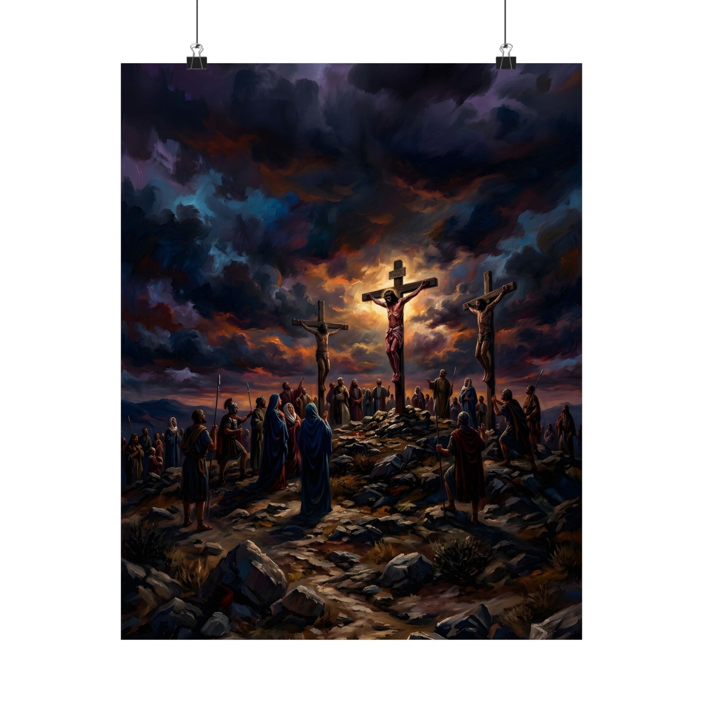 “It Is Finished - The Crucifixion at Calvary” - Poster