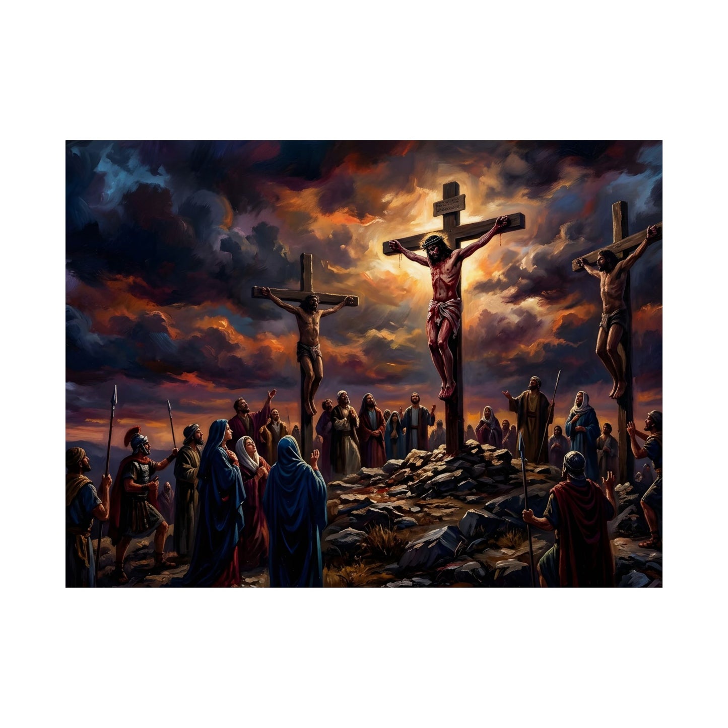 “It Is Finished - The Crucifixion at Calvary” - Poster