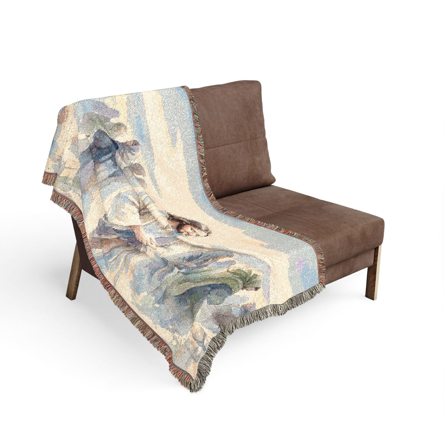 Isaiah prophesying the suffering servant - Woven Blanket