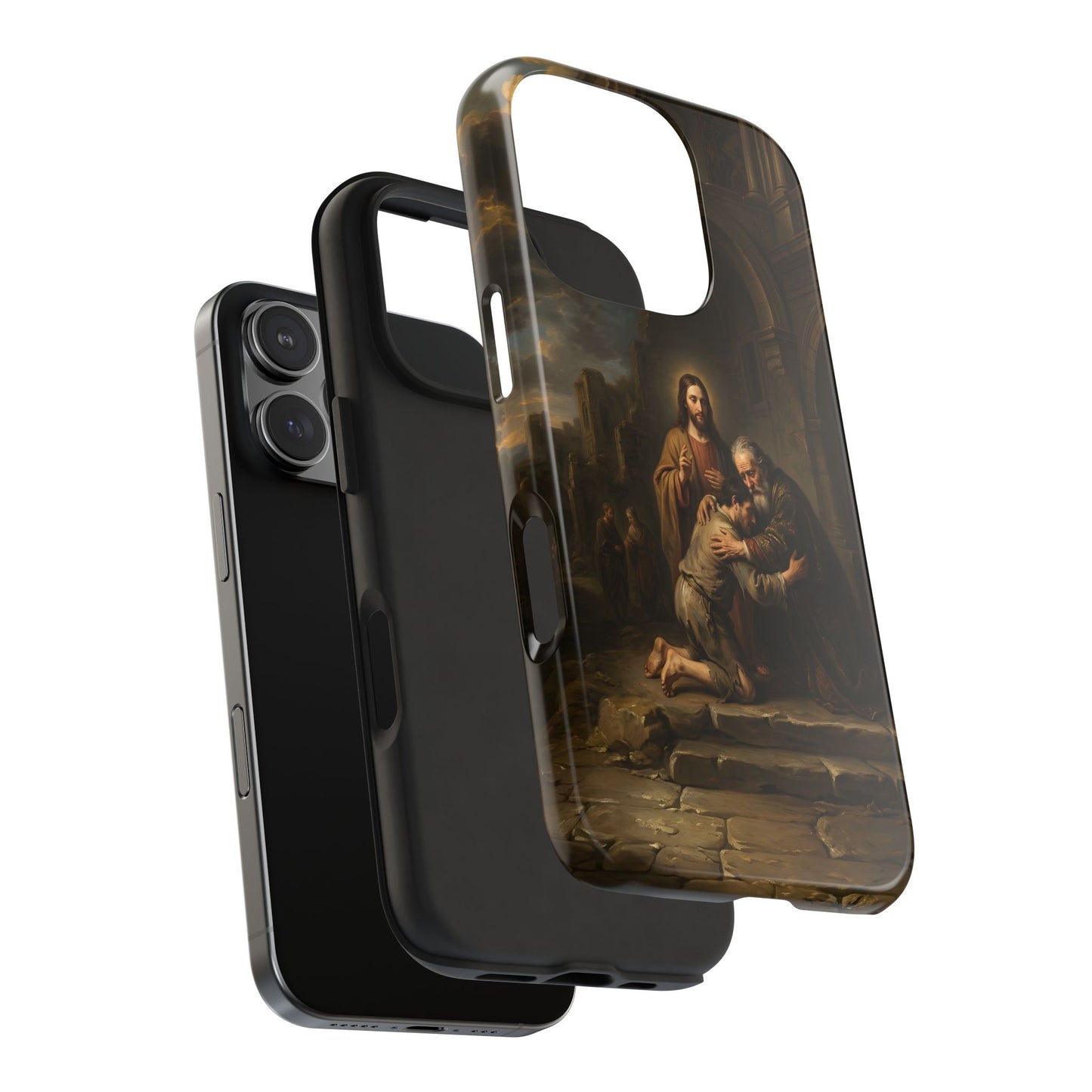 The prodigal son running toward his father - Phone Case
