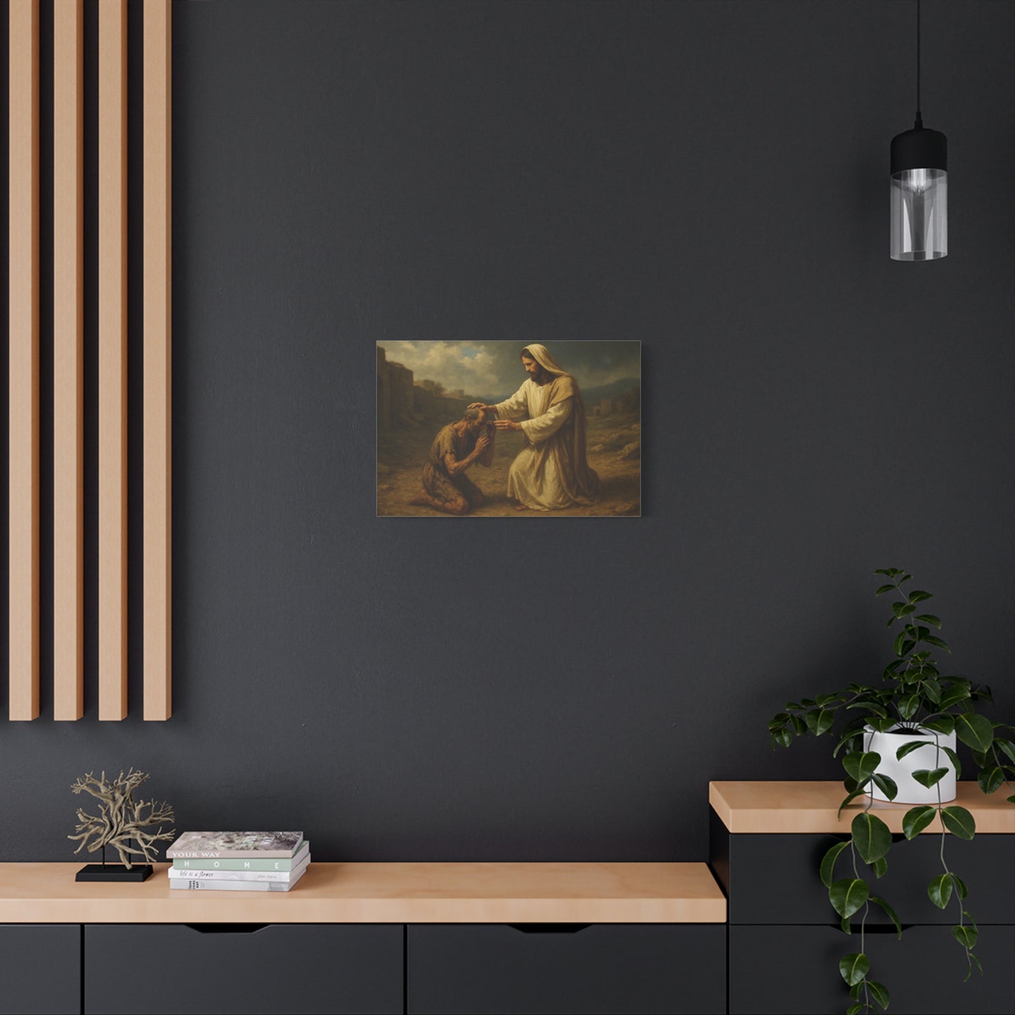 “Made Clean – Jesus Heals the Leper” - Canvas Art