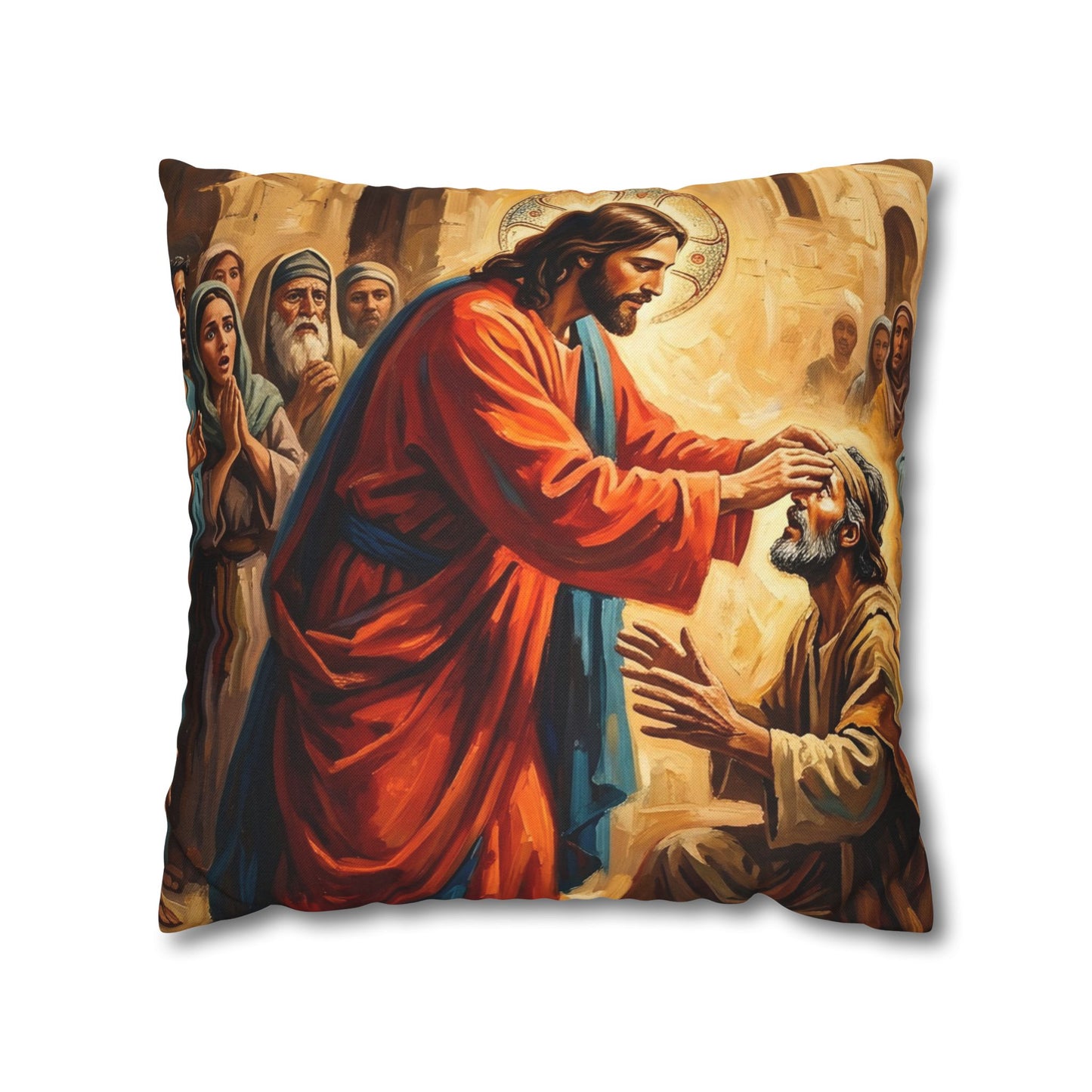 “He Opened My Eyes - Jesus Heals the Blind Man” - Pillowcase