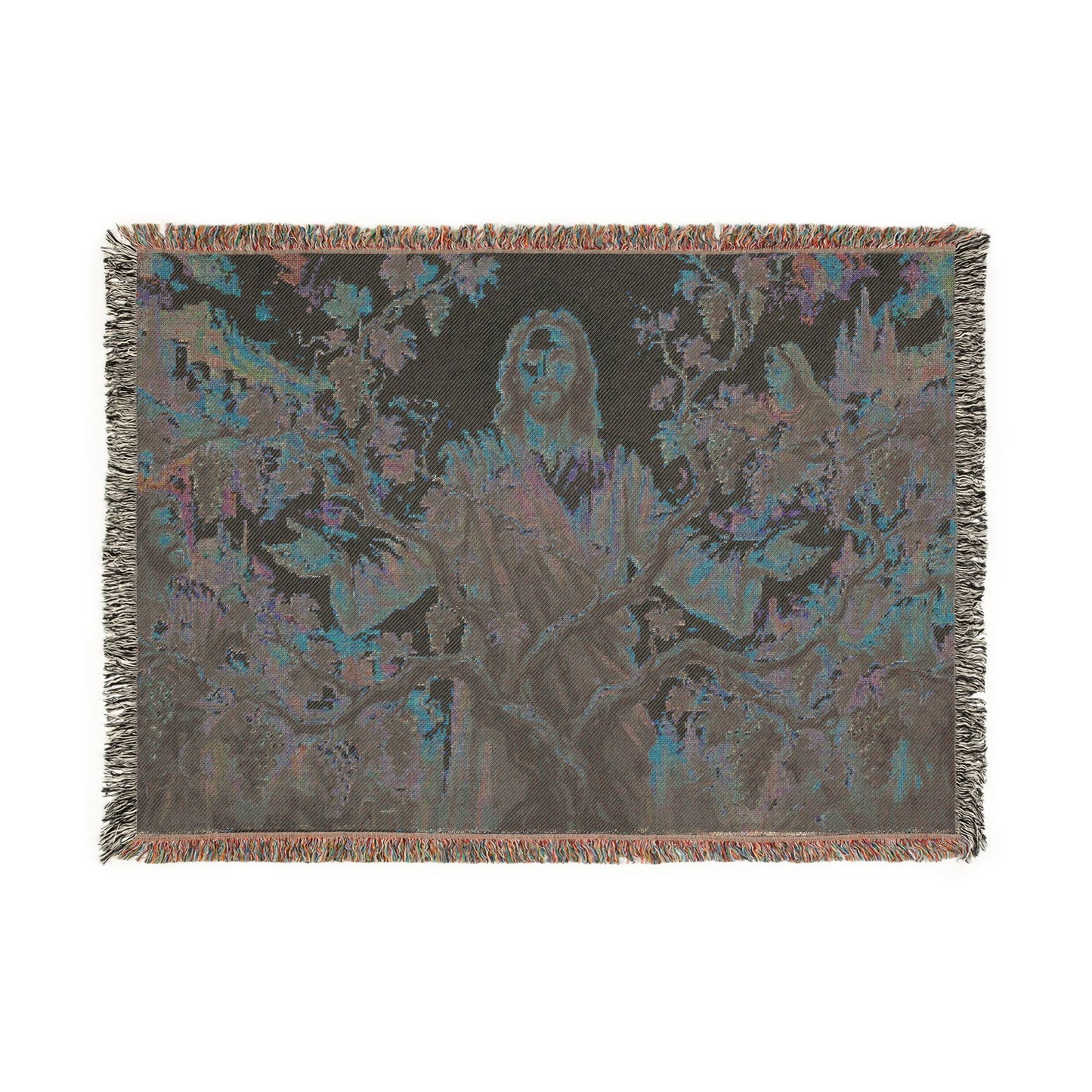“I Am the True Vine - Abide in My Love” - Woven Blanket
