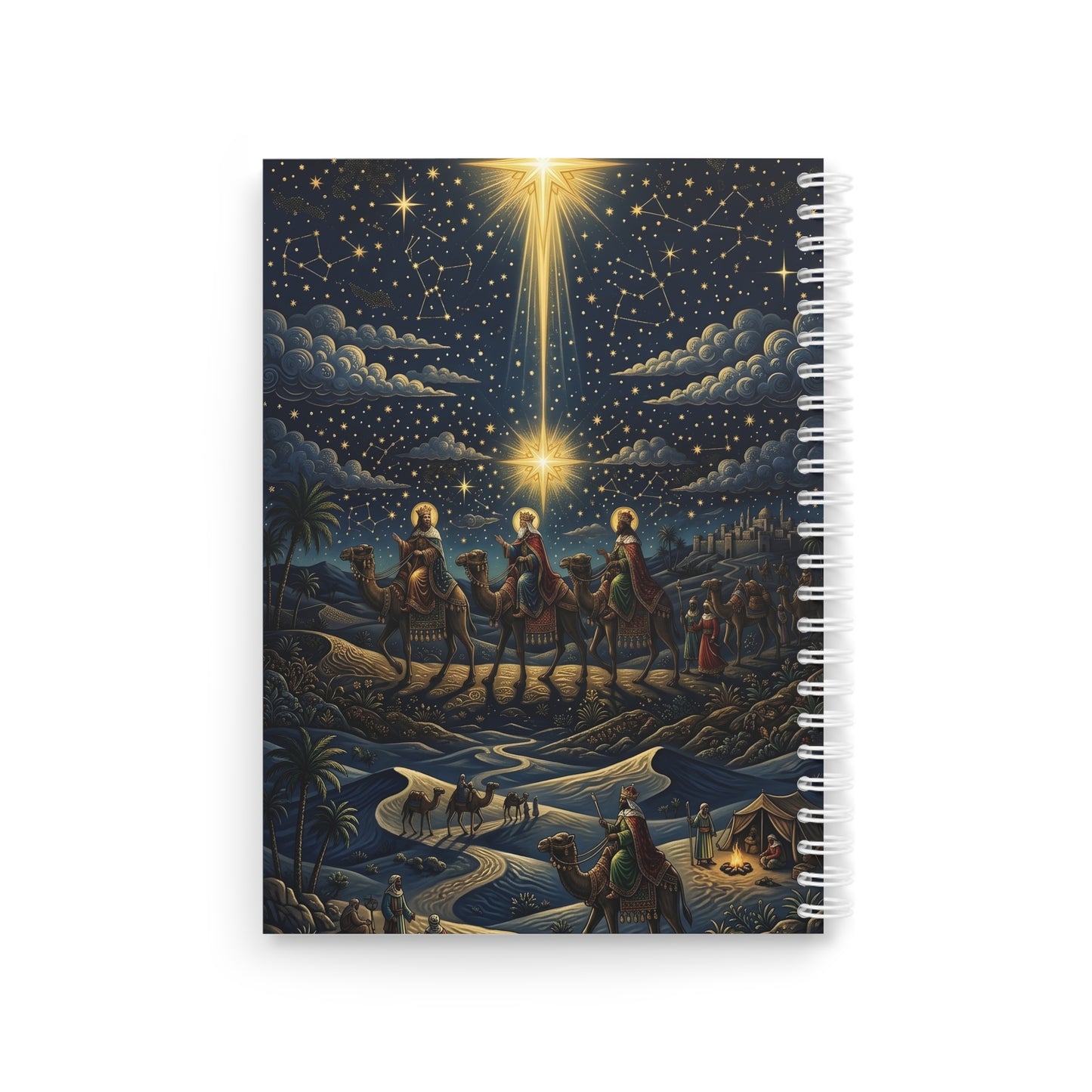 “Star of Wonder - Journey of the Magi” - Spiral Notebook