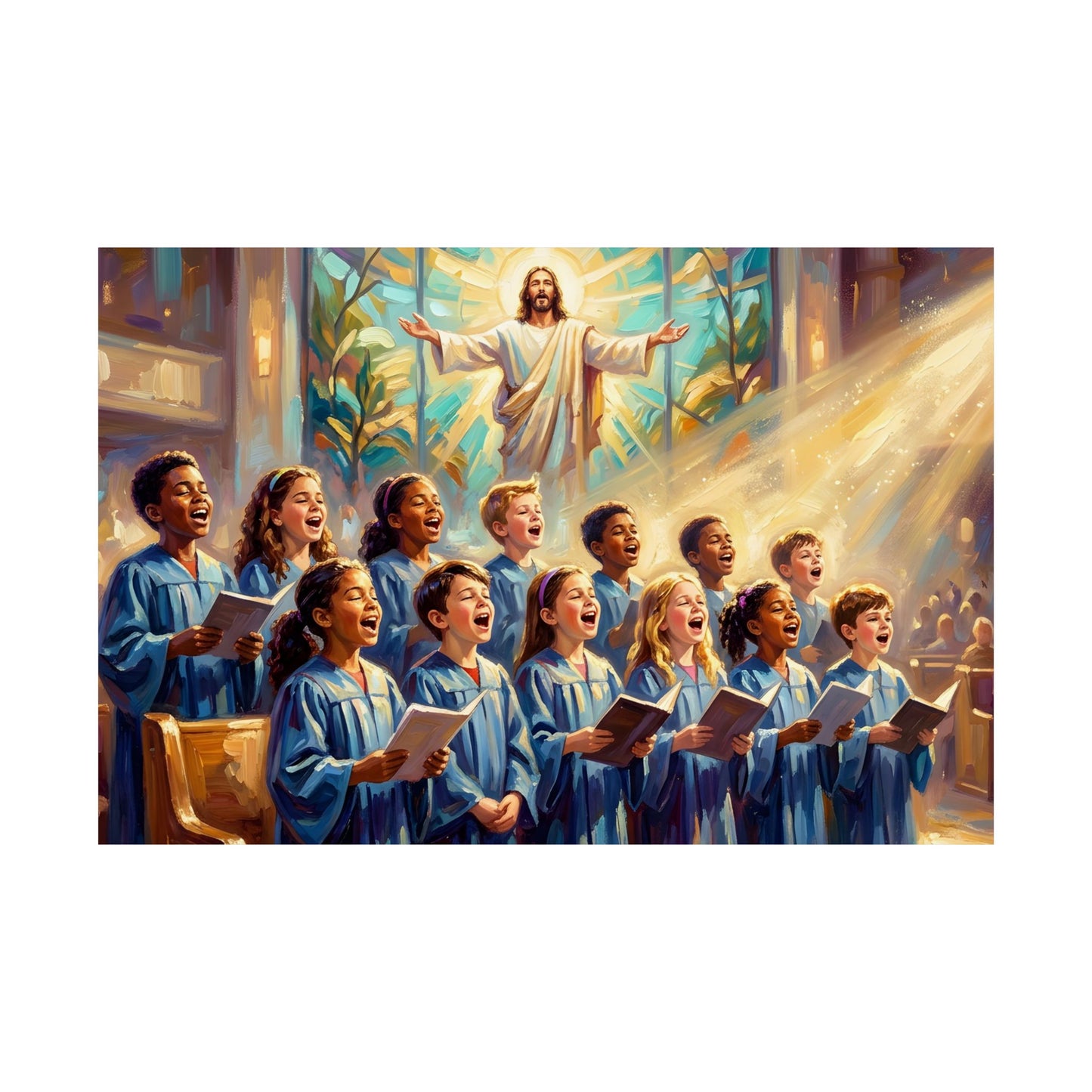 “Make a Joyful Noise - Children Sing Praise” - Poster