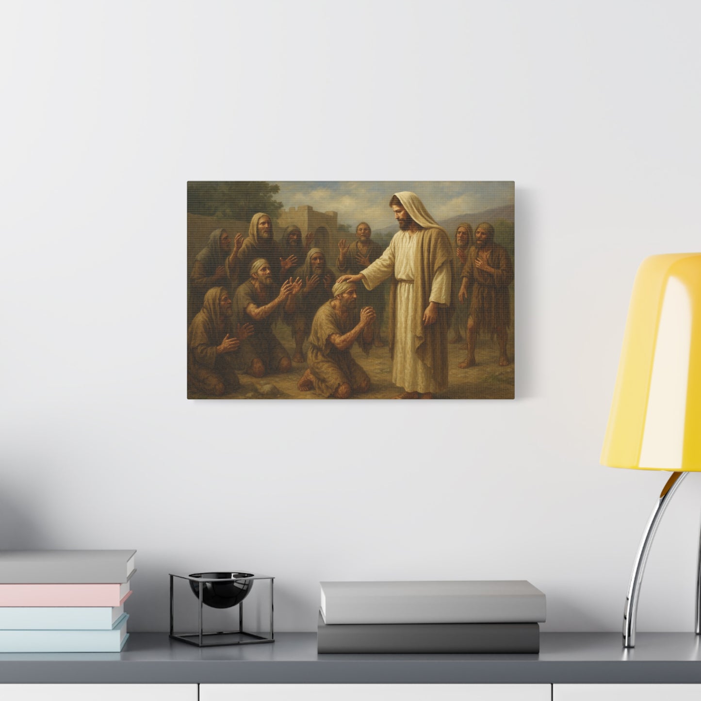 “Were Not All Ten Cleansed? – Jesus Heals the Ten Lepers” - Canvas Art
