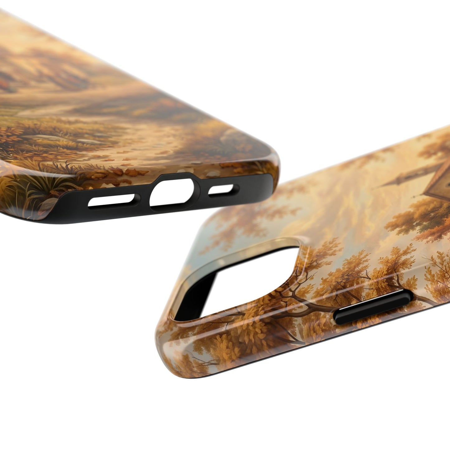 “Sanctuary in Serenity - Autumn's Golden Embrace” - Phone Case