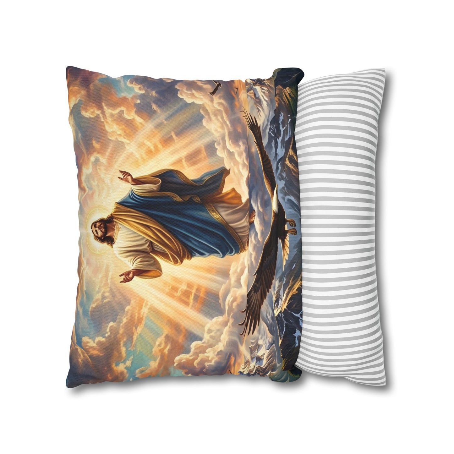 “Soaring Like Eagles - Hope in the Lord Over Mountains” - Pillowcase