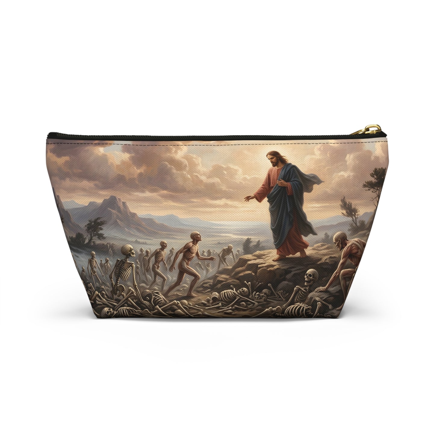 “Valley of Dry Bones - Ezekiel 37 Resurrection” - Accessory Pouch
