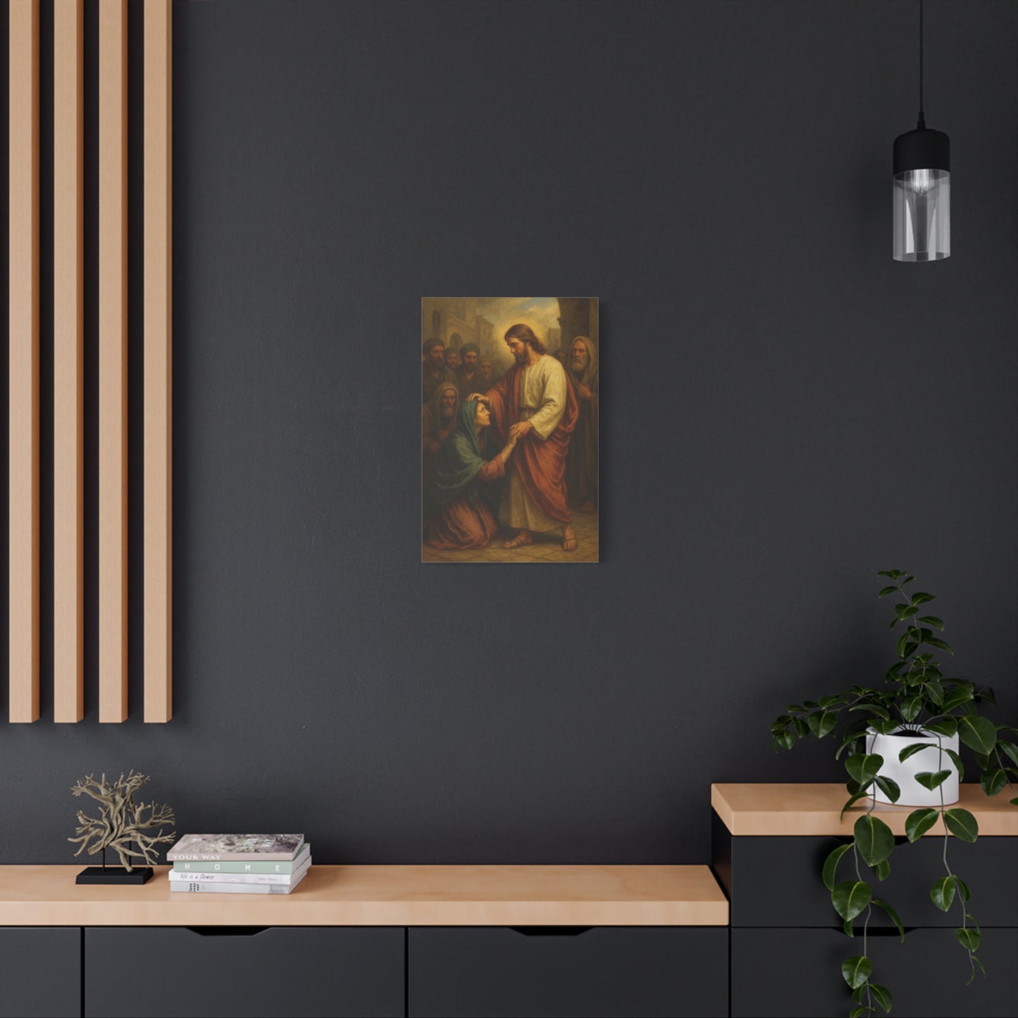 “Daughter, Be Made Whole – Jesus Heals the Woman with the Issue of Blood” - Canvas Art