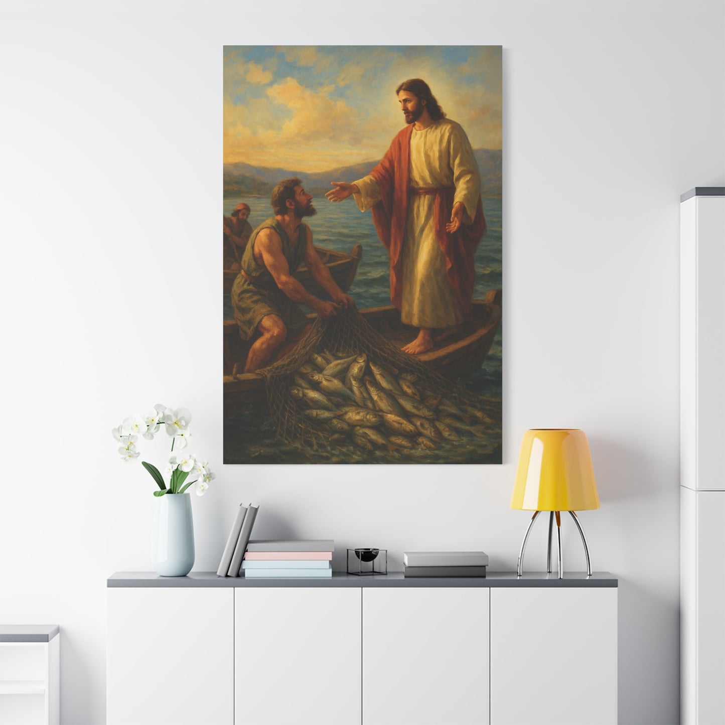 “The Miraculous Catch – Calling of the First Disciples” - Canvas Art