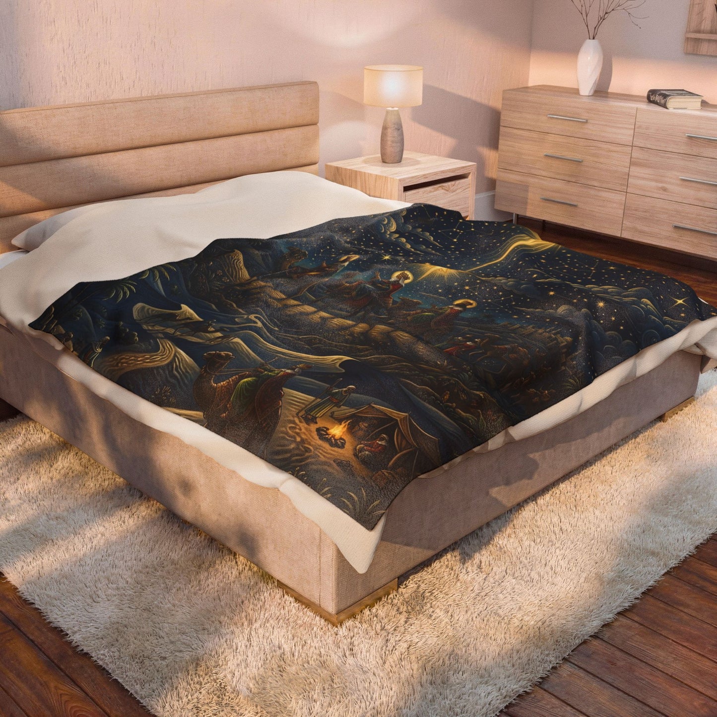 “Star of Wonder - Journey of the Magi” - Plush Blanket