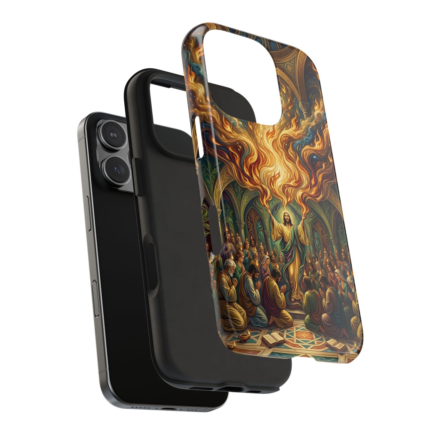 “Spirit Poured Out - Pentecost Flames Descending” - Phone Case