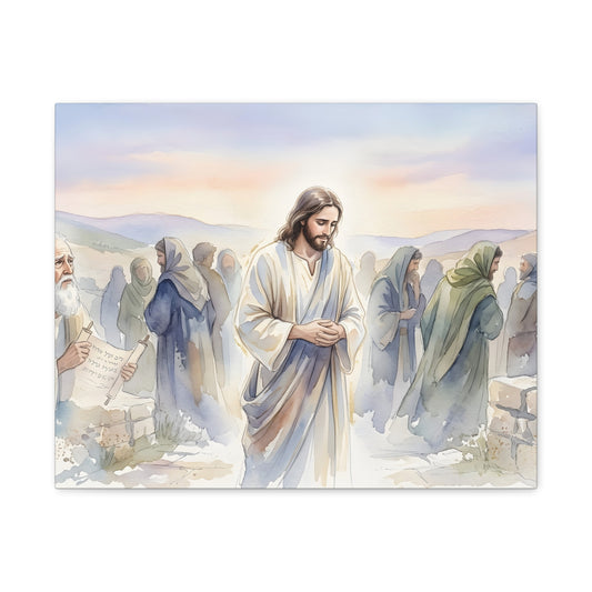 Isaiah prophesying the suffering servant - Canvas Art