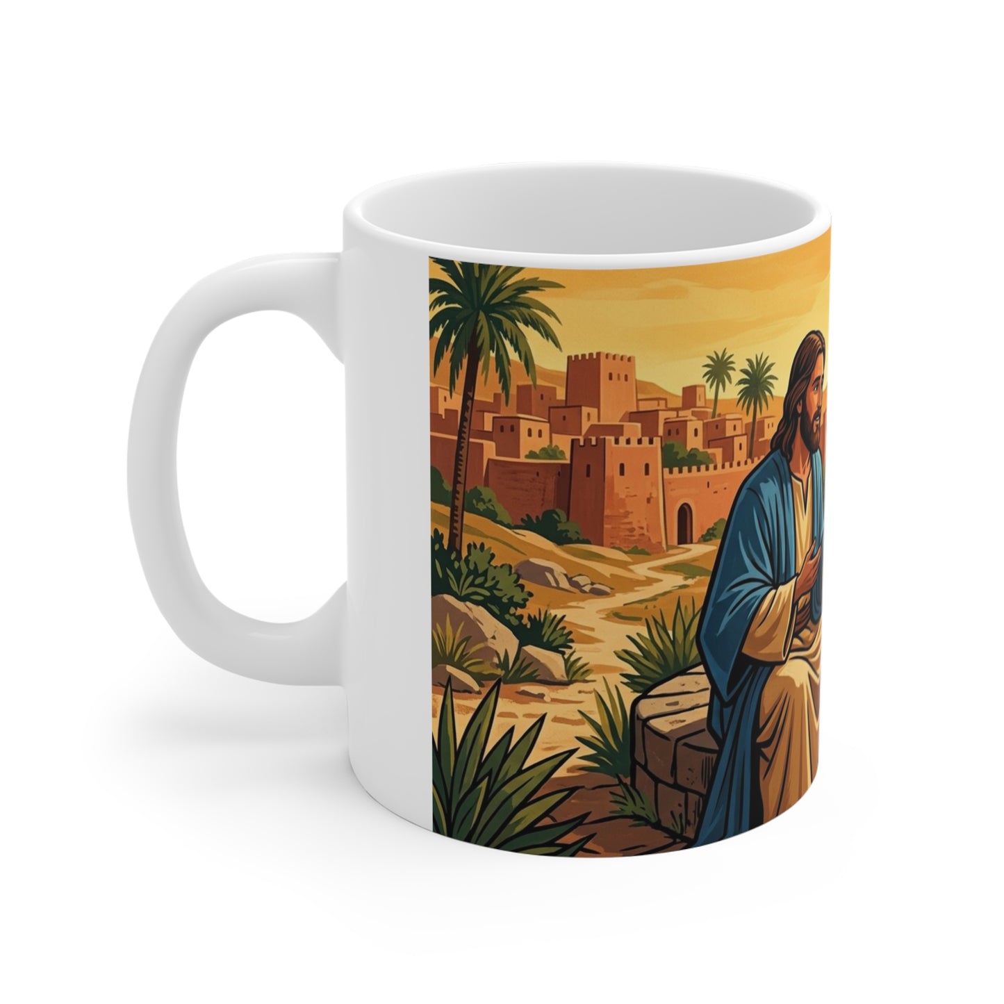 “Living Water - Jesus and the Woman at the Well” - Coffee Mug