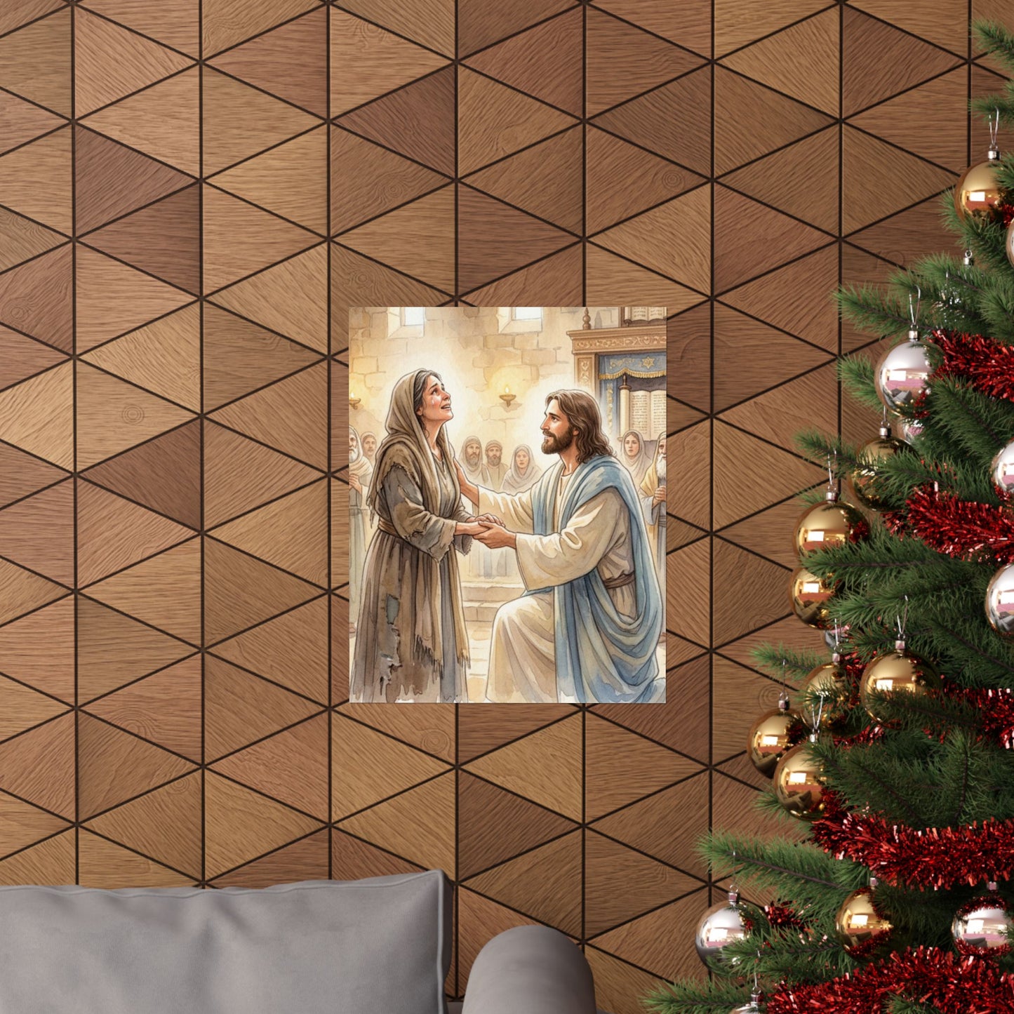 “Released - Jesus Heals the Bent Woman” - Poster