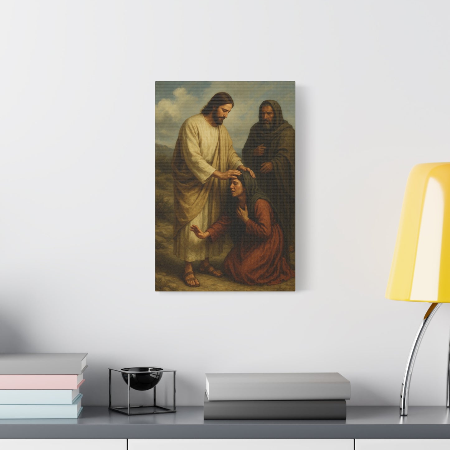 “Jesus Heals the Canaanite Woman’s Daughter – Matthew 15:22–28” - Canvas Art