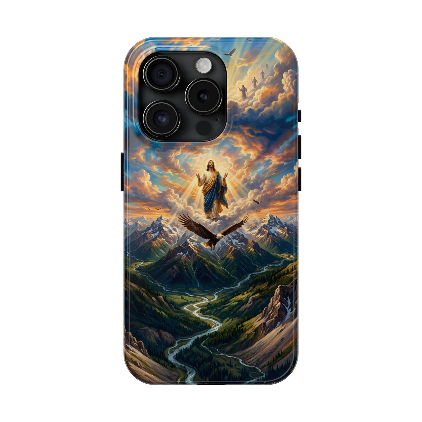 “Soaring Like Eagles - Hope in the Lord Over Mountains” - Phone Case