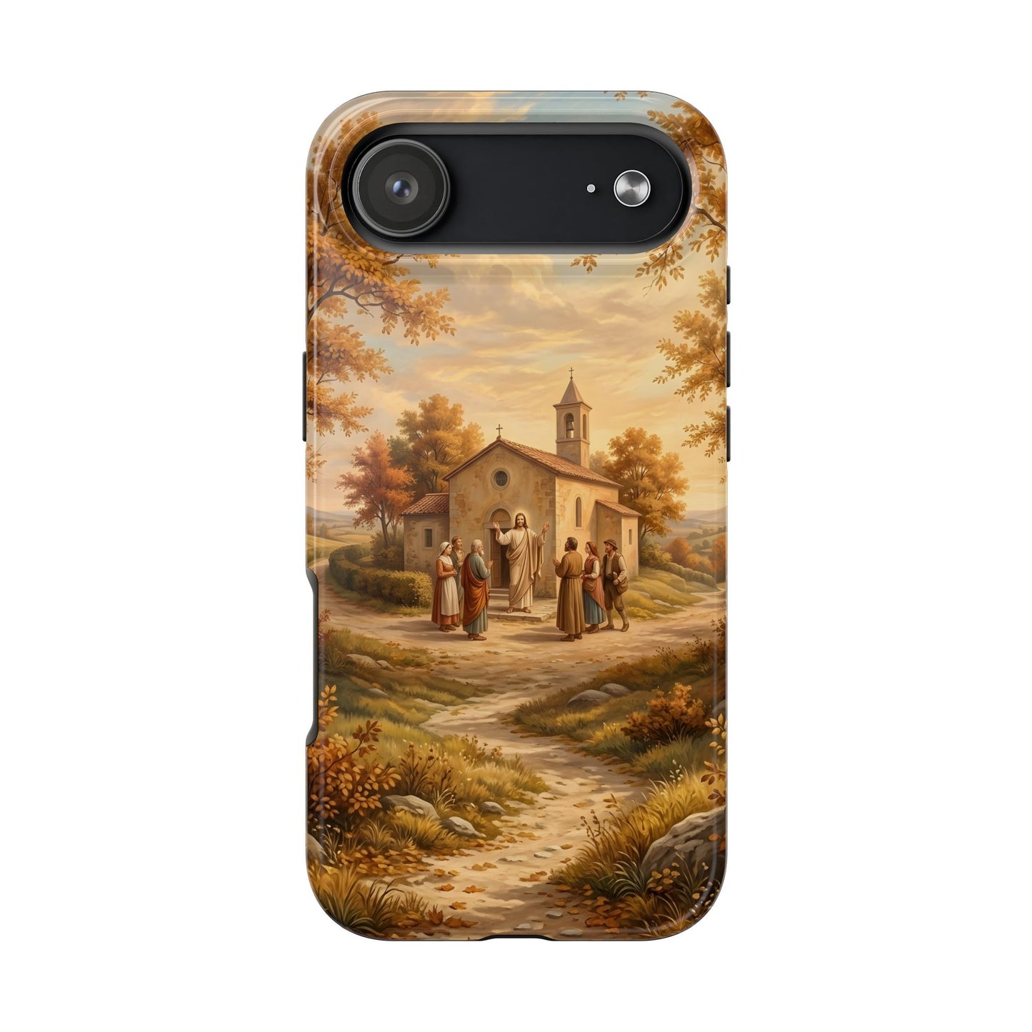 “Sanctuary in Serenity - Autumn's Golden Embrace” - Phone Case