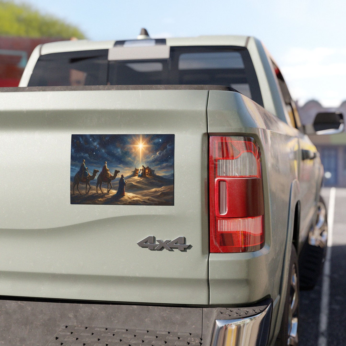 “Journey to the King - Wise Men Seek the Christ Child” - Car Magnet