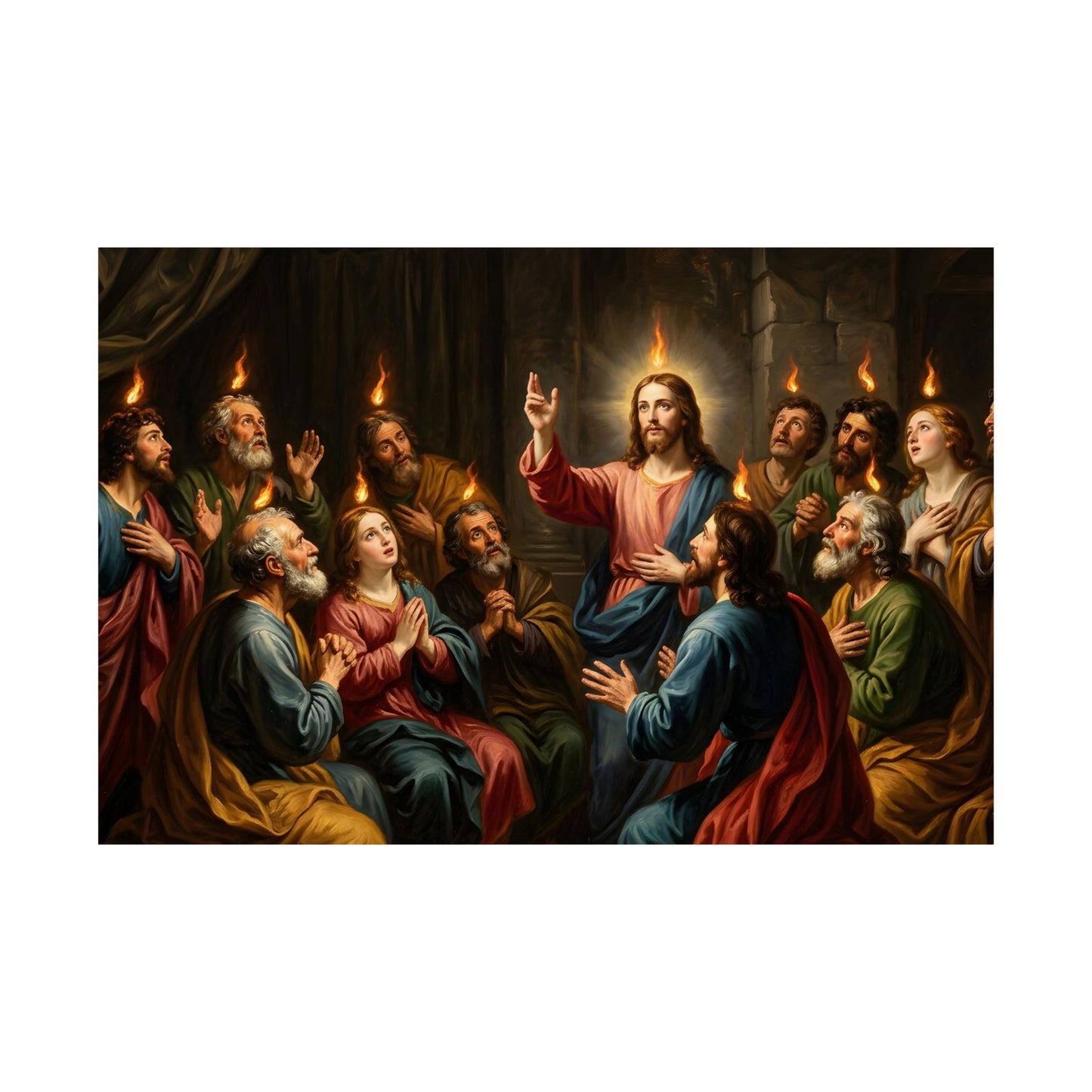 “Tongues of Fire - The Pentecost Outpouring” - Poster
