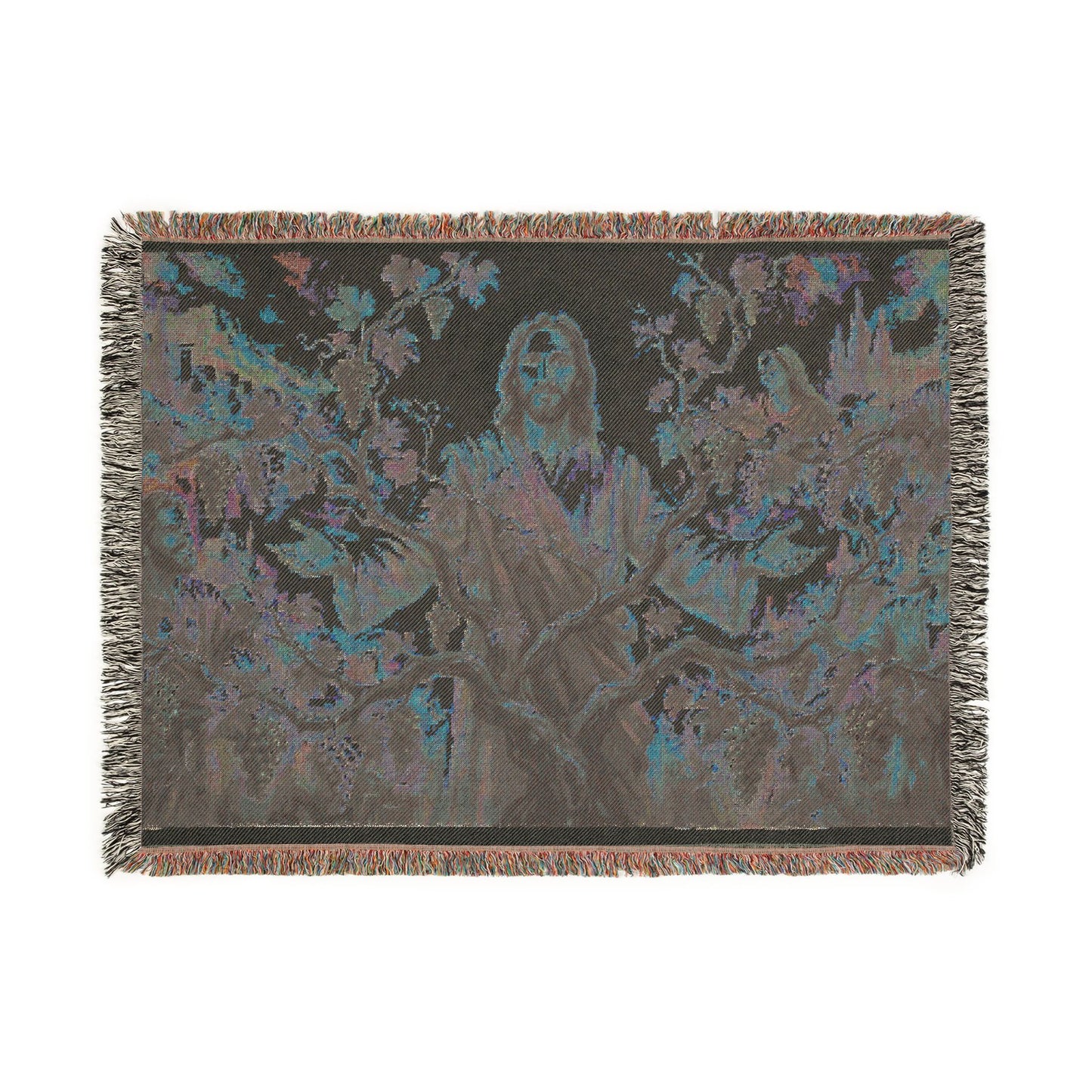 “I Am the True Vine - Abide in My Love” - Woven Blanket