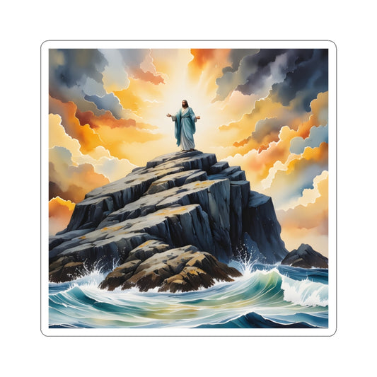 “My Refuge and Strength - Rock in the Storm” - Sticker