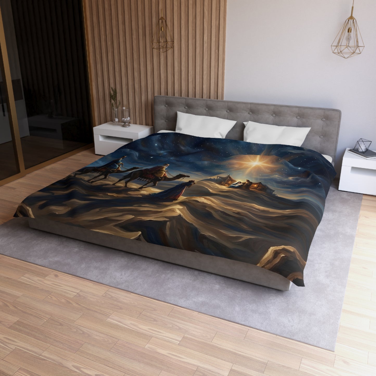 “Journey to the King - Wise Men Seek the Christ Child” - Duvet Cover