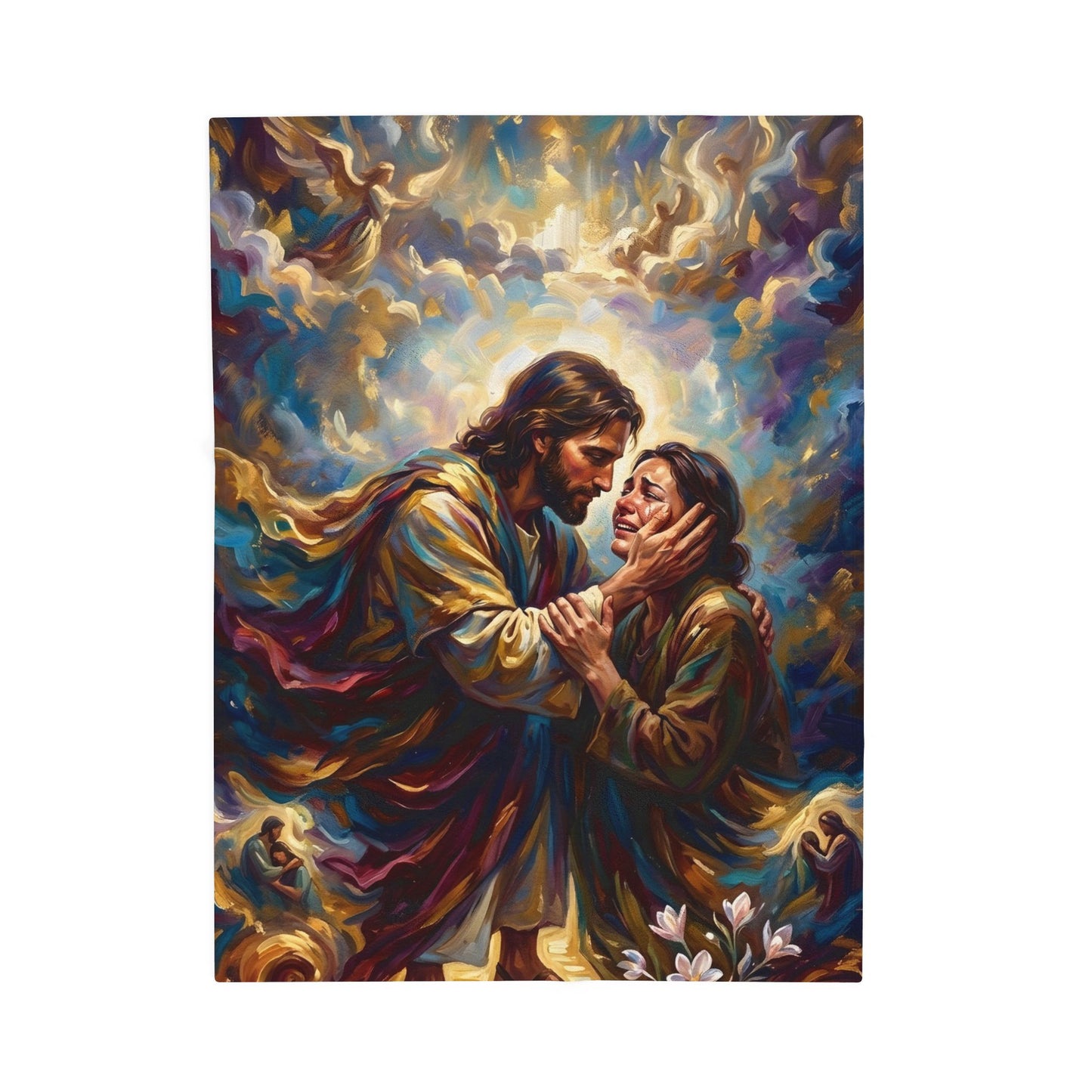 “No More Tears - God's Eternal Comfort” - Plush Blanket