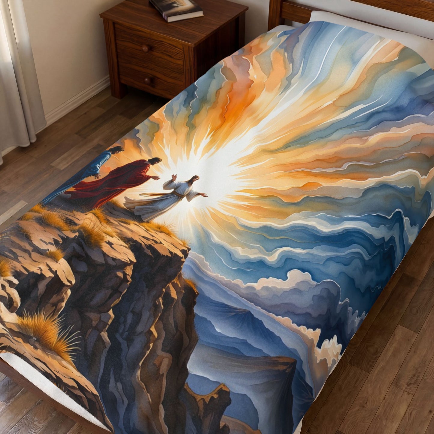 “Glorious Light - The Transfiguration of Christ” - Plush Blanket