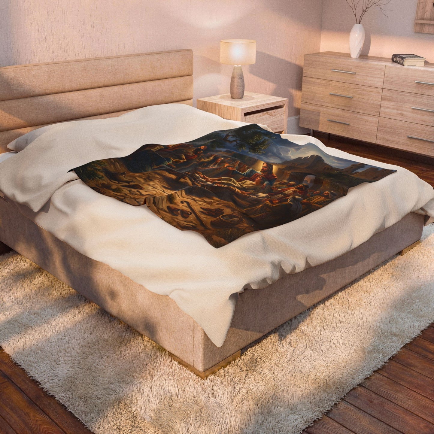 “Arise, Young Man - Resurrection at Nain” - Plush Blanket