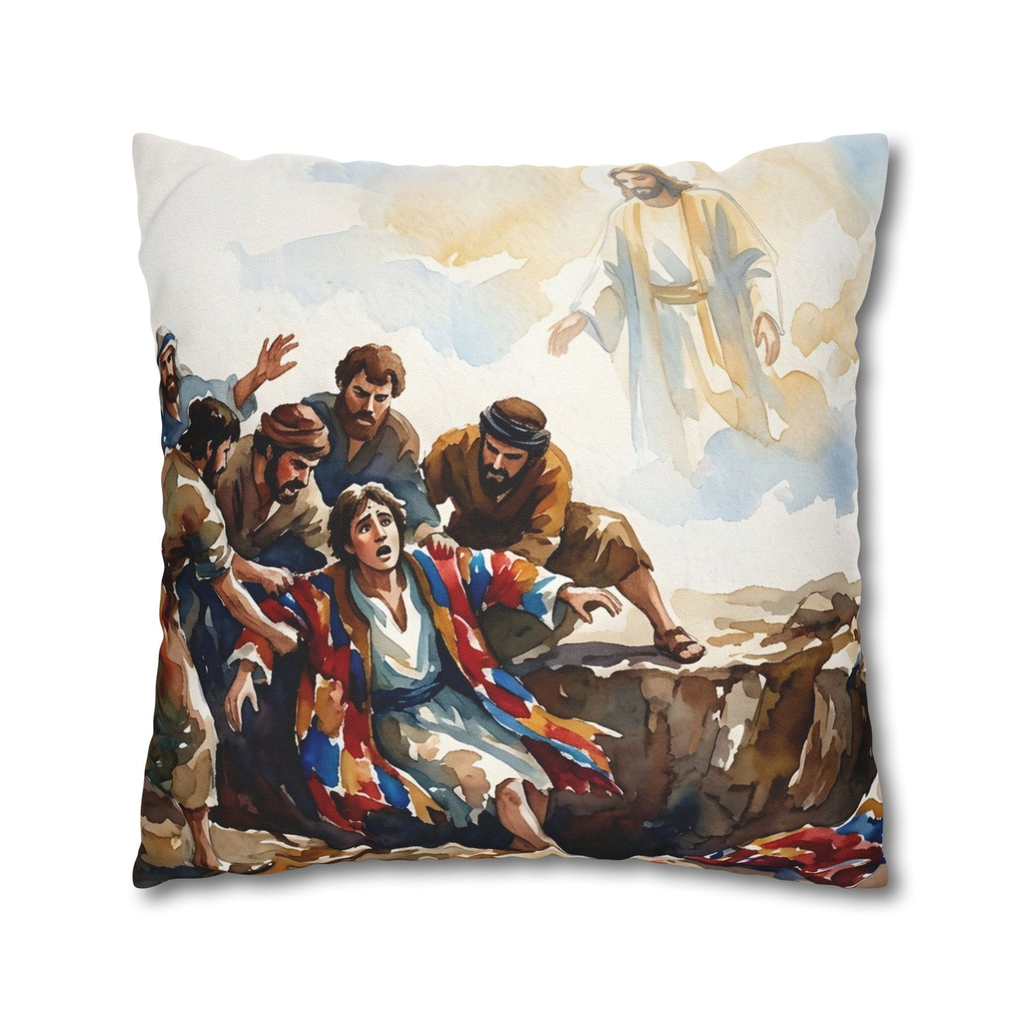 “Betrayal and Providence - Joseph in the Pit” - Pillowcase
