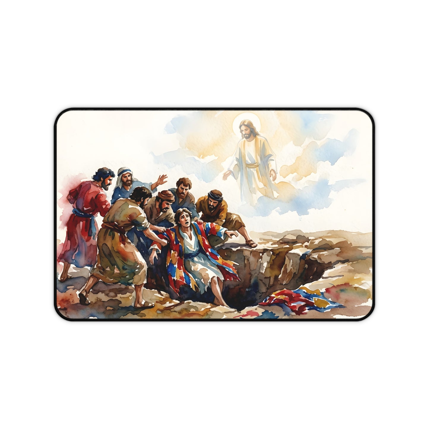 “Betrayal and Providence - Joseph in the Pit” - Desk Mat