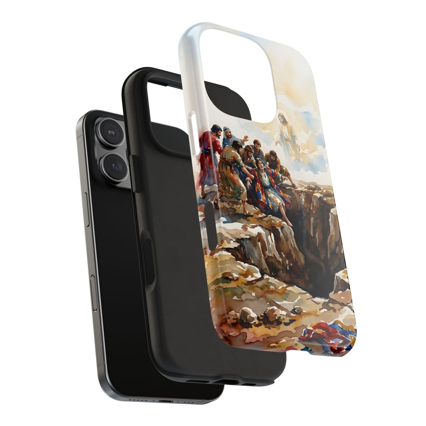 “Betrayal and Providence - Joseph in the Pit” - Phone Case