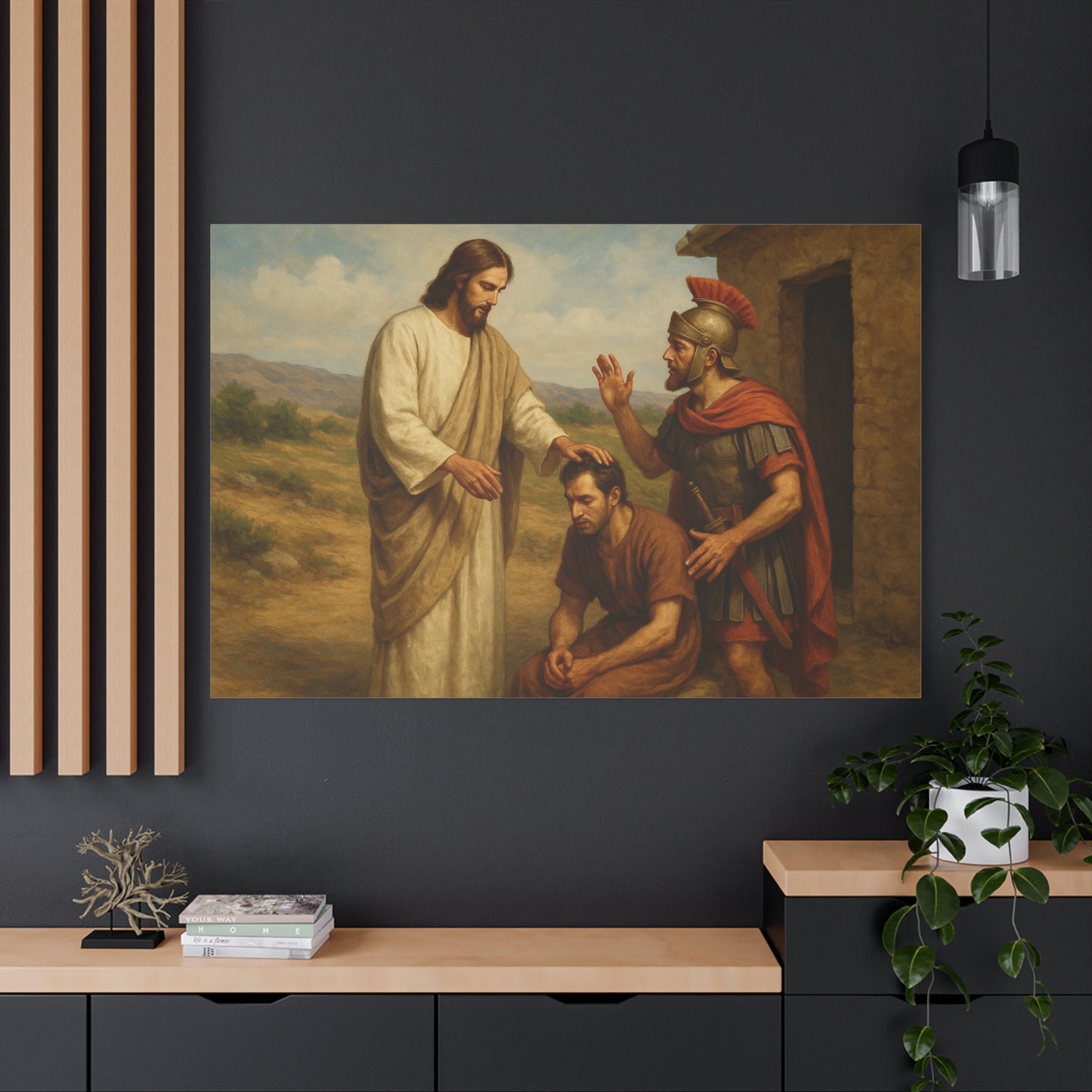 “Great Faith – Jesus Heals the Centurion’s Servant” - Canvas Art