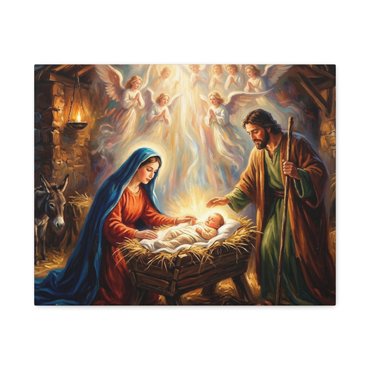 “Glory to God - The Nativity at Bethlehem” - Canvas Art