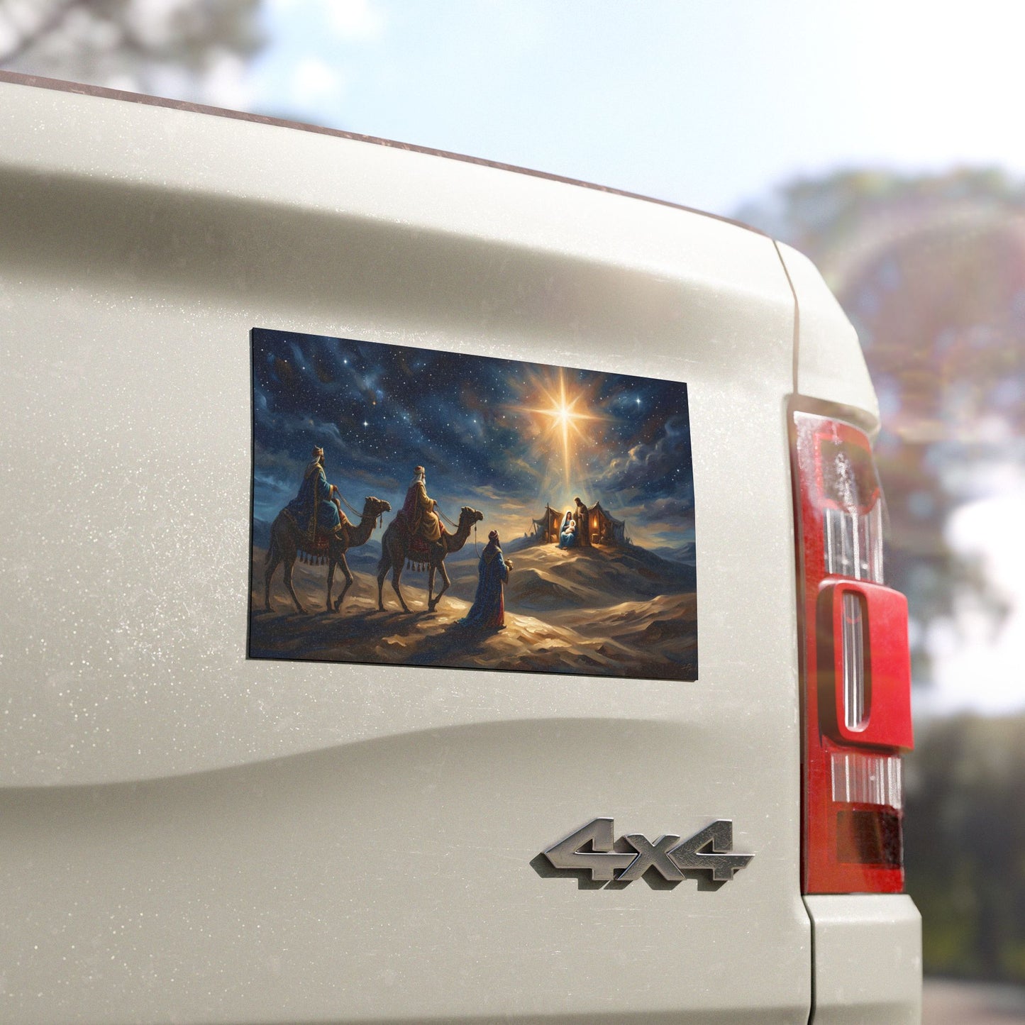 “Journey to the King - Wise Men Seek the Christ Child” - Car Magnet
