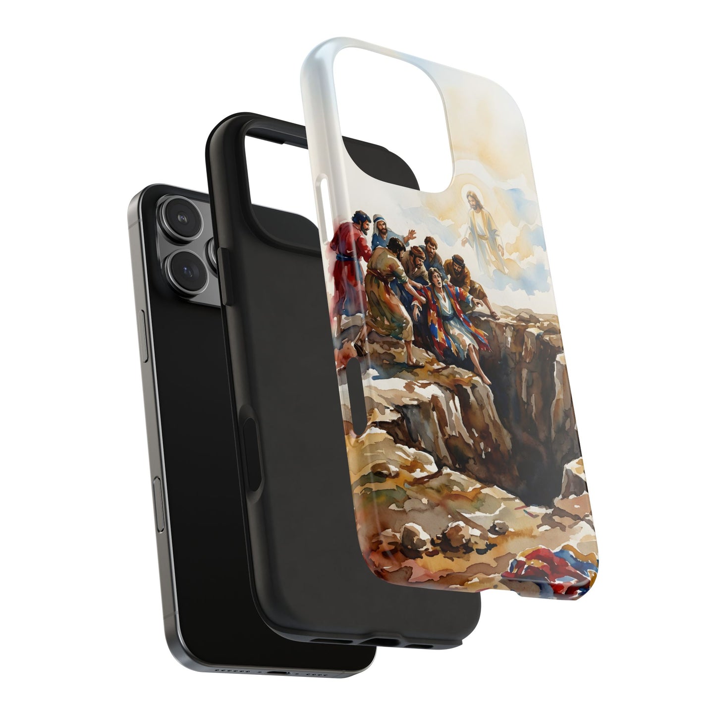 “Betrayal and Providence - Joseph in the Pit” - Phone Case