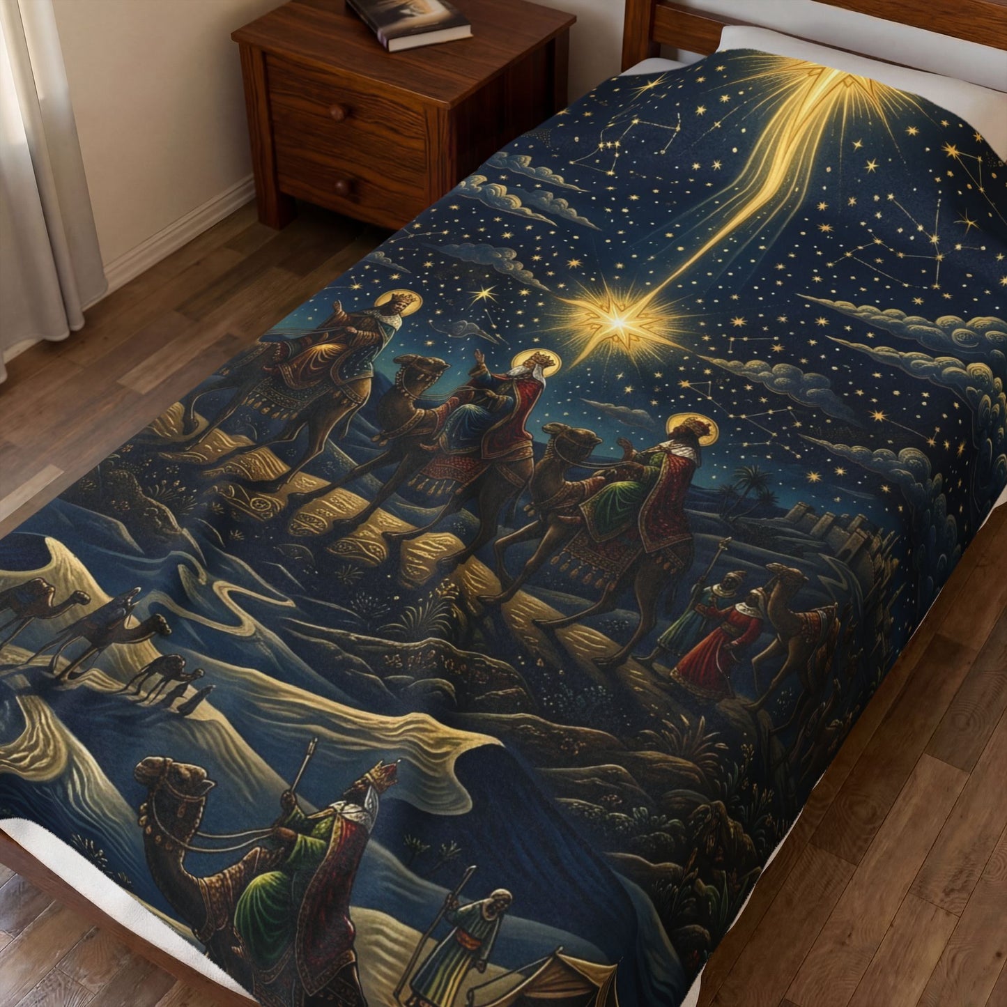 “Star of Wonder - Journey of the Magi” - Plush Blanket