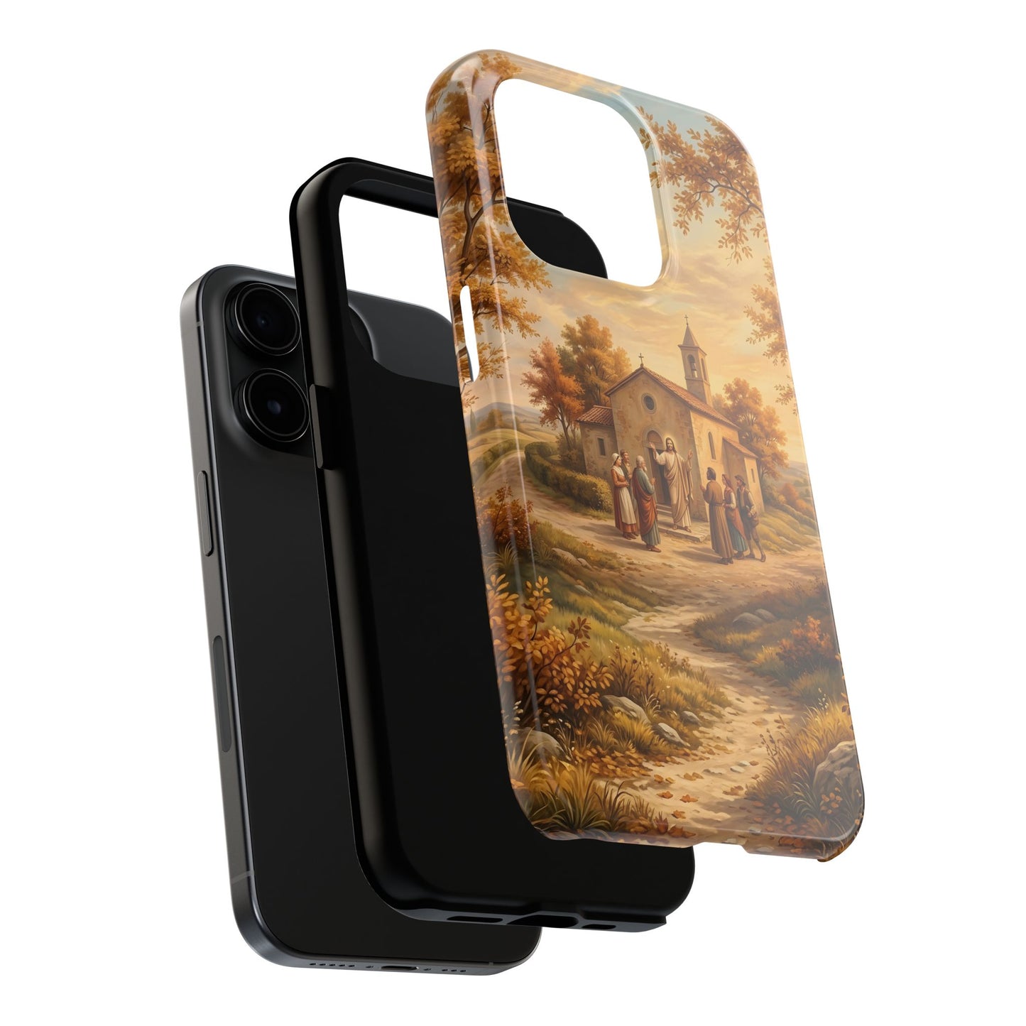 “Sanctuary in Serenity - Autumn's Golden Embrace” - Phone Case
