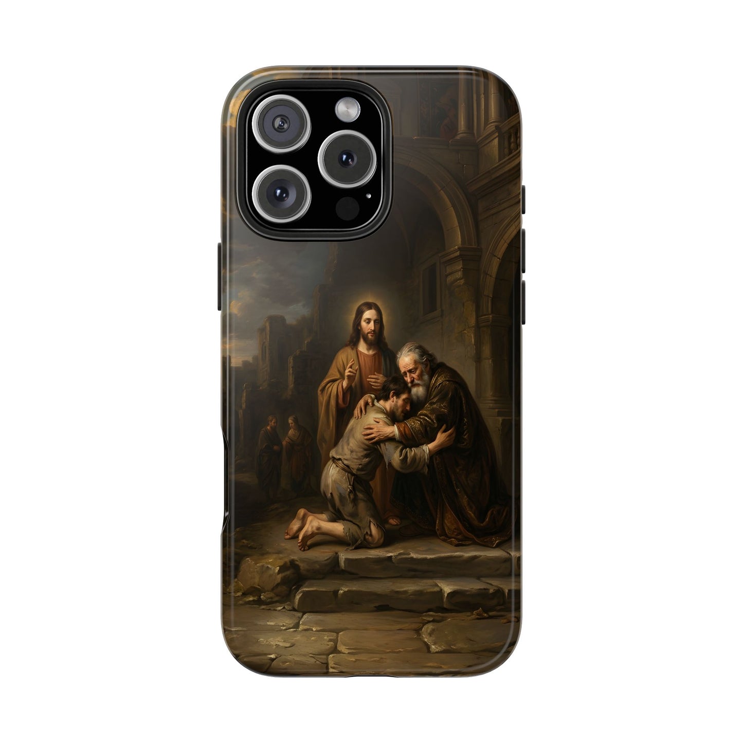 The prodigal son running toward his father - Phone Case