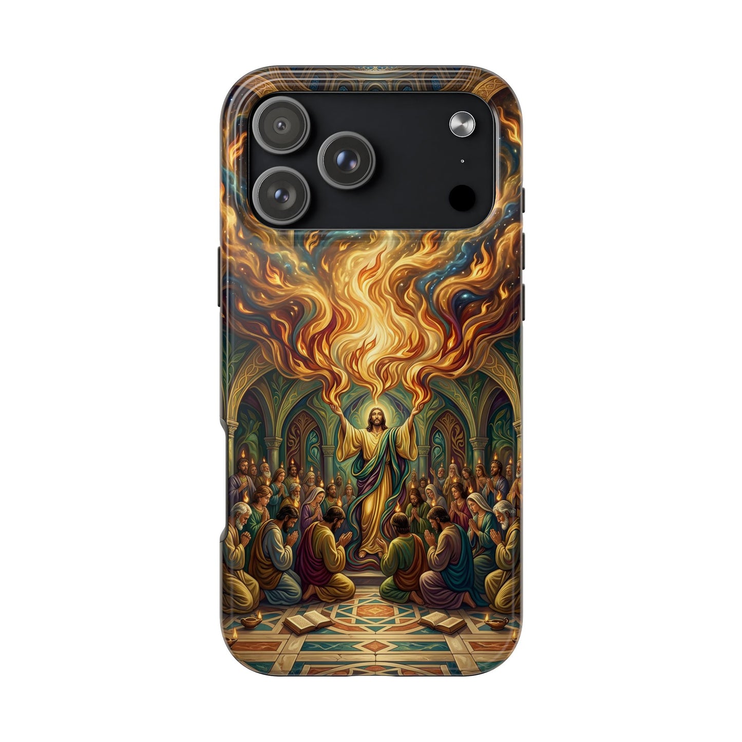 “Spirit Poured Out - Pentecost Flames Descending” - Phone Case