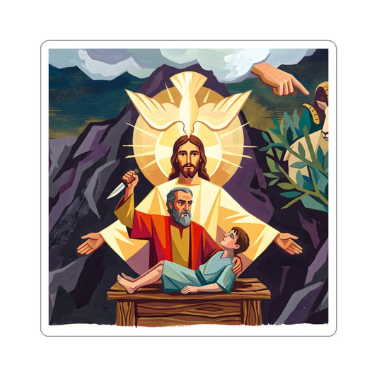 “The Lord Will Provide - Abraham and Isaac on Mount Moriah” - Sticker