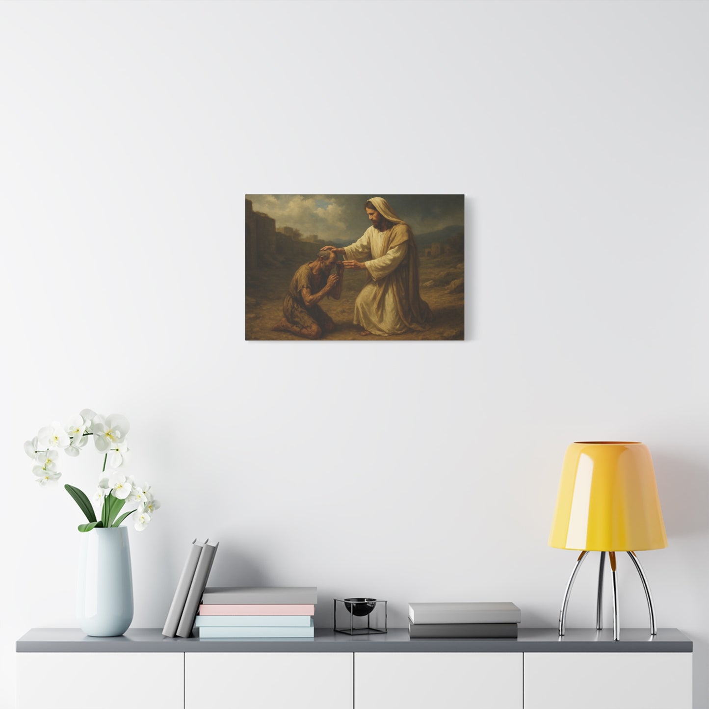 “Made Clean – Jesus Heals the Leper” - Canvas Art